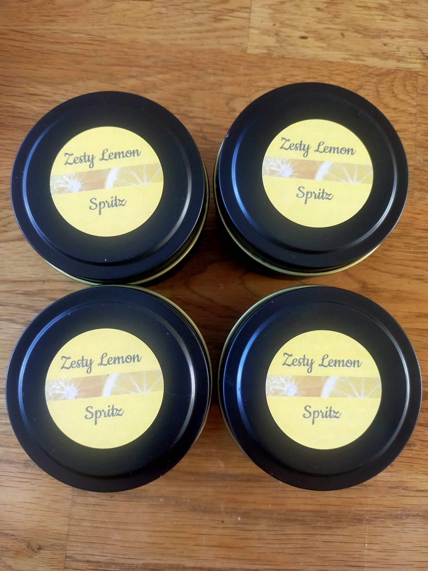 ZESTY LEMON SPRITZ BLACK TIN CANDLE