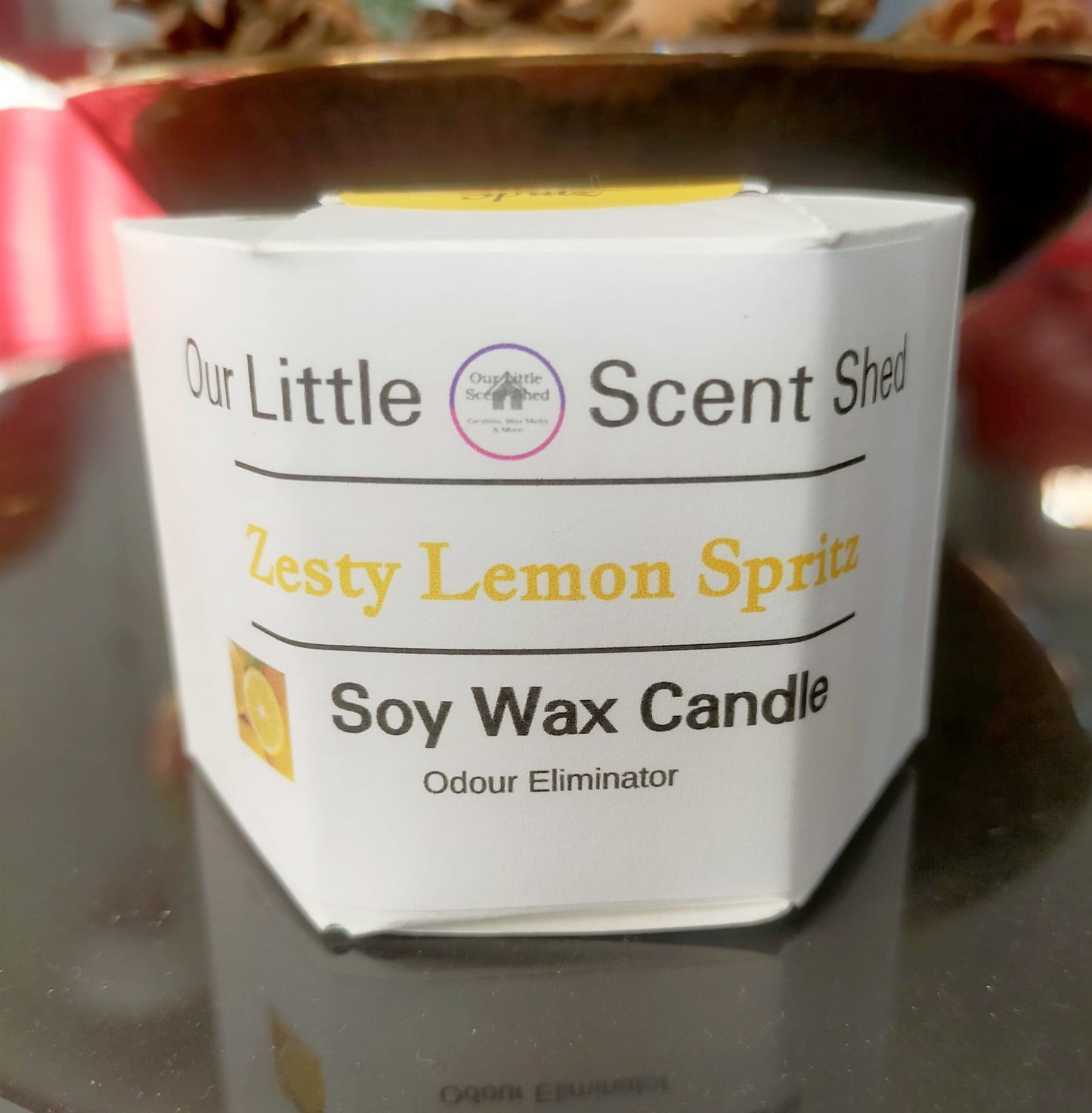 ZESTY LEMON SPRITZ BLACK TIN CANDLE