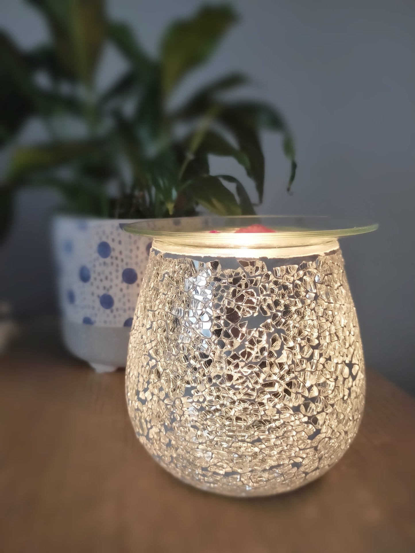 SILVER MOSAIC ELECTRIC WAX WARMER