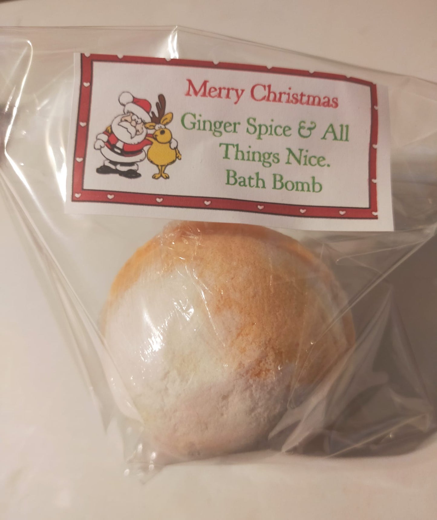 GINGER SPICE AND ALL THINGS NICE BATH BOMB
