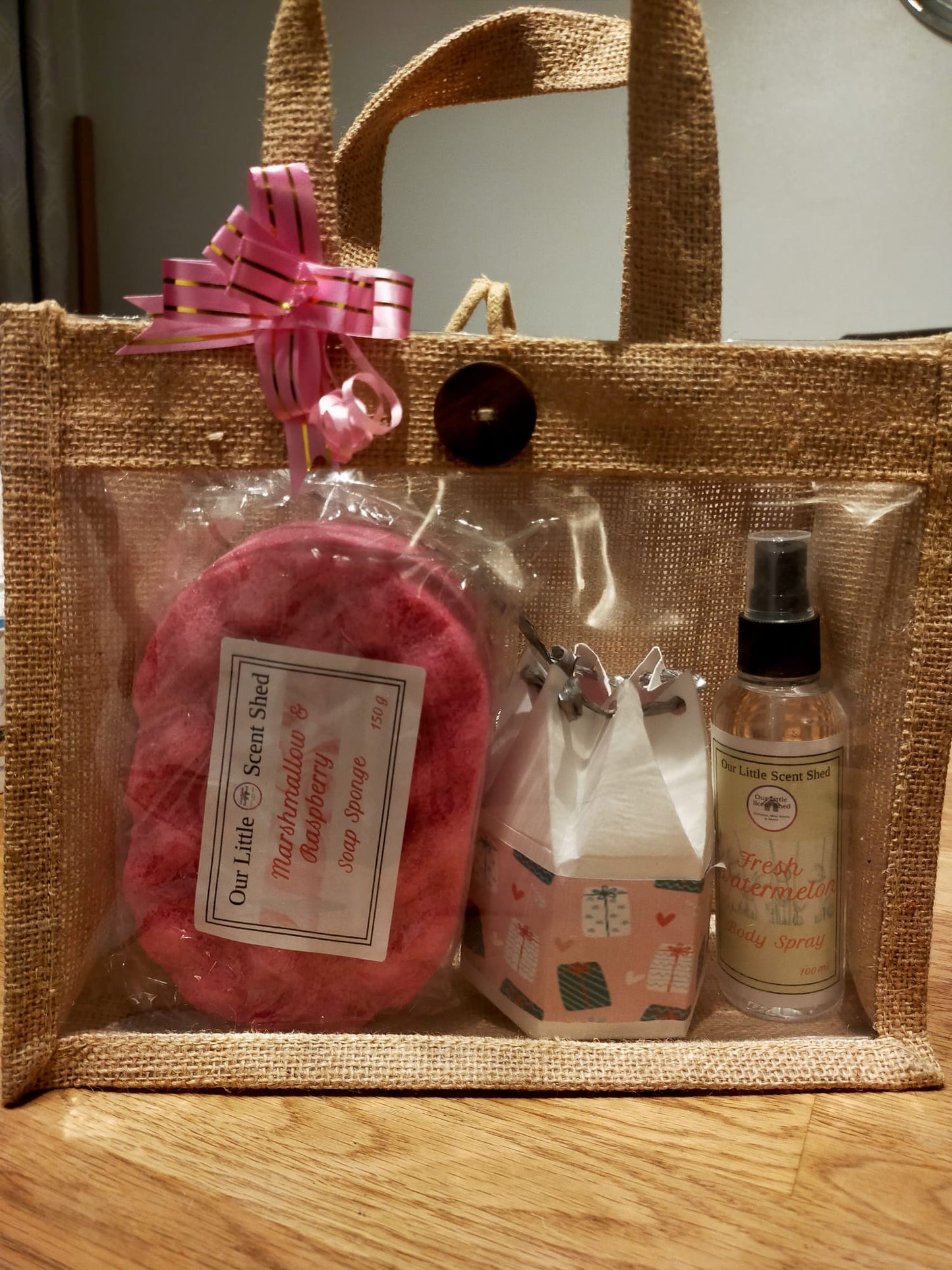 HESSIAN BAG GIFT SET